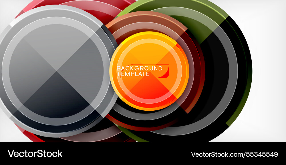Minimal geometric abstract background circle Vector Image