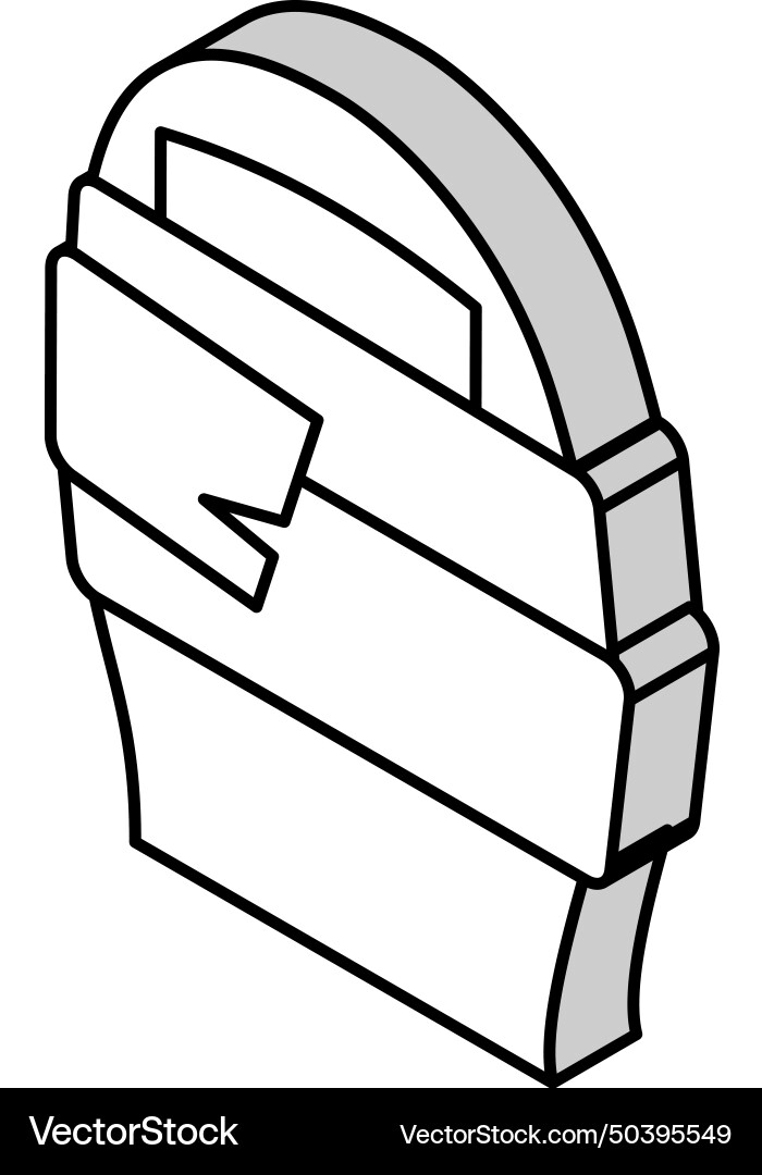 Patch on toe isometric icon Vector Image