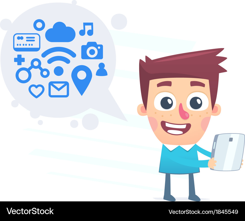 Voice commands for smartphone Vector Image