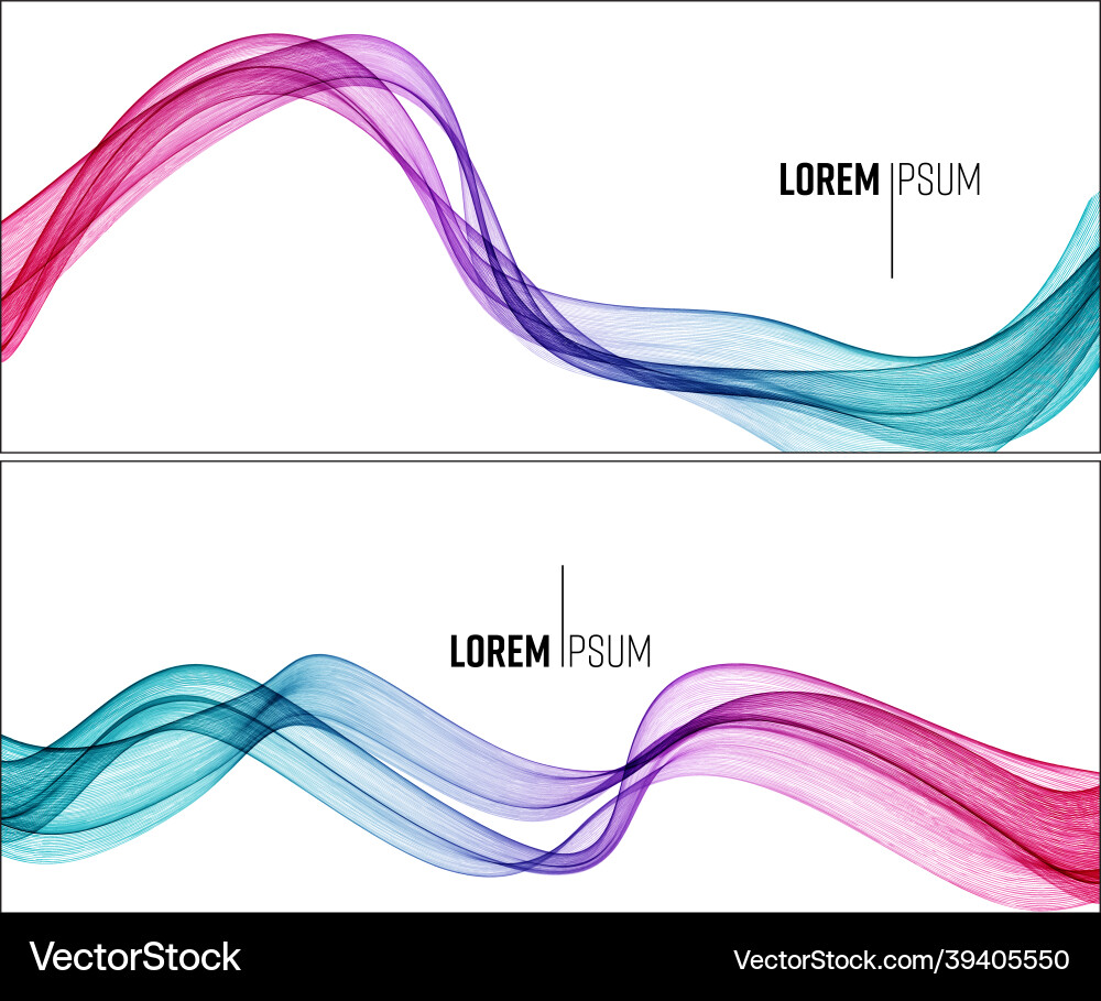 Abstract colorful flowing wave lines Abstract colorful flowing wave lines vector image
