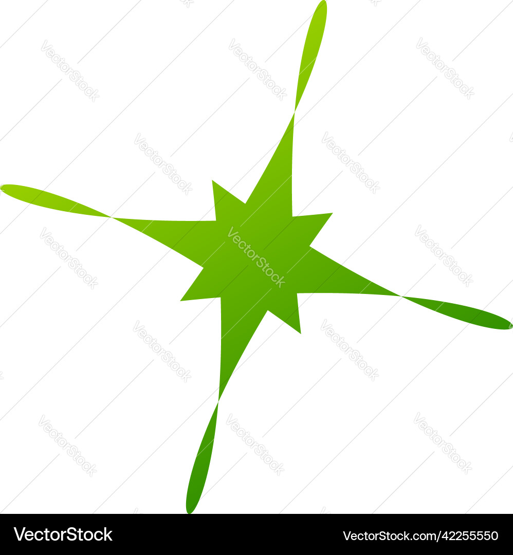 Abstract random geometric shape non figural Vector Image
