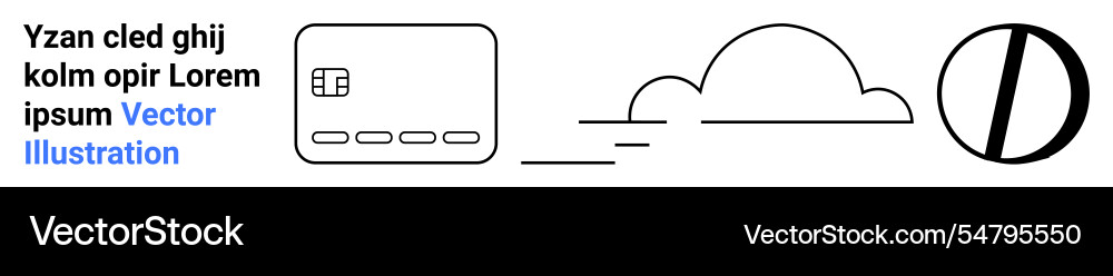 Abstract technological elements including a secure vector image