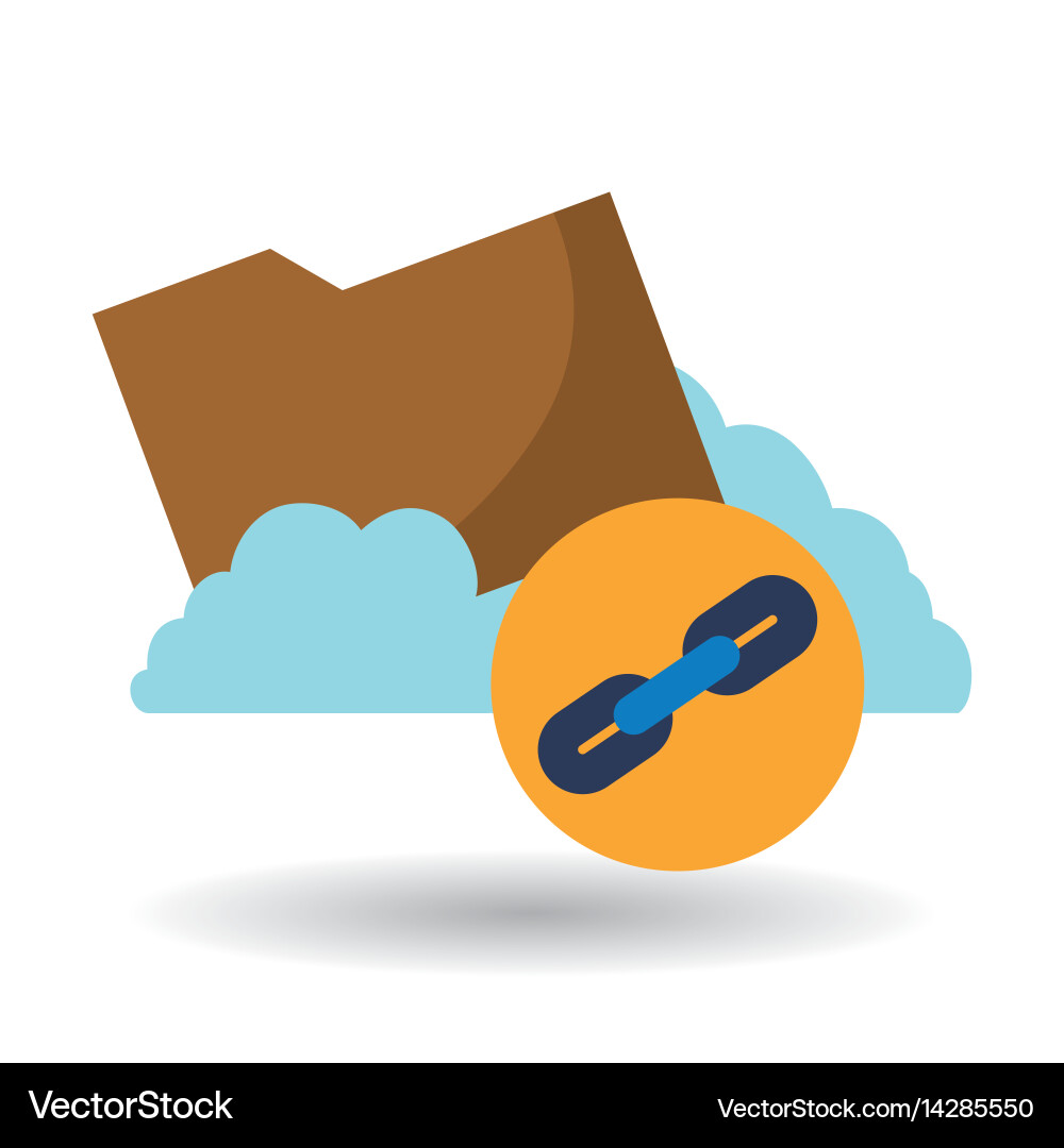 Cloud computing design media icon isolated Vector Image