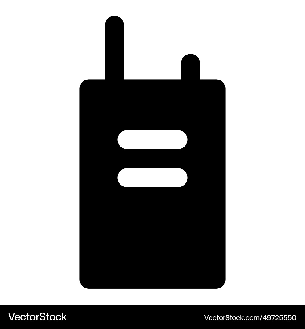 Handheld device for two-way radio communication Vector Image