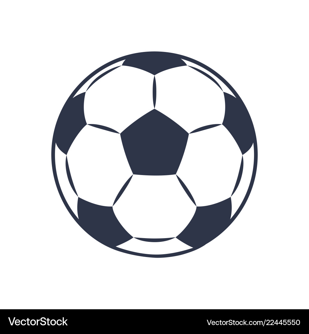 Soccer Ball Icon - Close-Up Vector Image