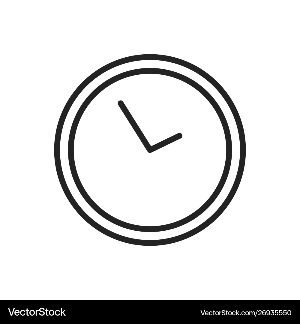 Time and clock web icons in line style timer Vector Image