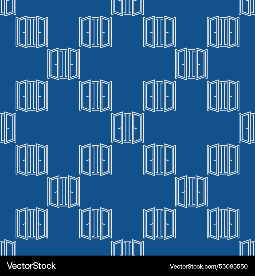 Window installation seamless pattern in outline Window installation seamless pattern in outline Vector Image