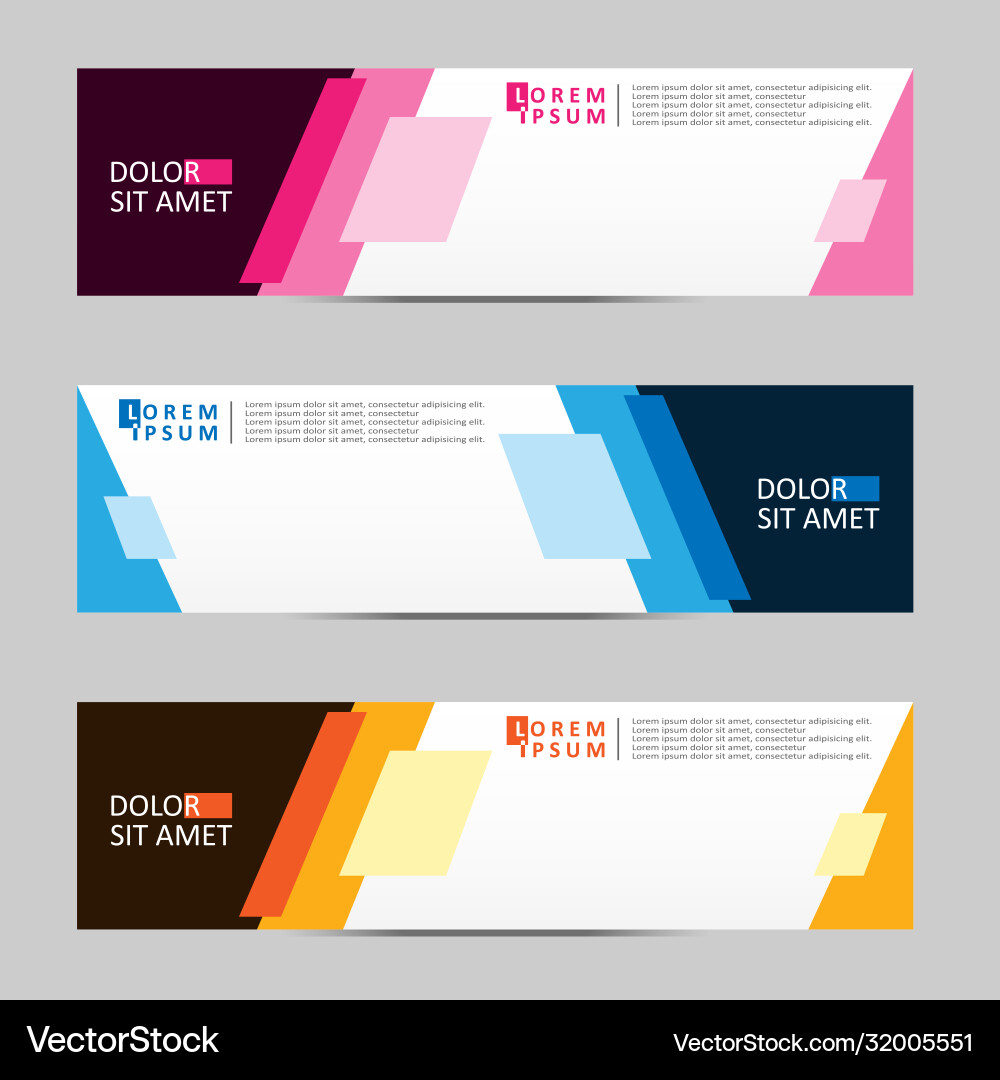 Abstract design banner web template Vector Image