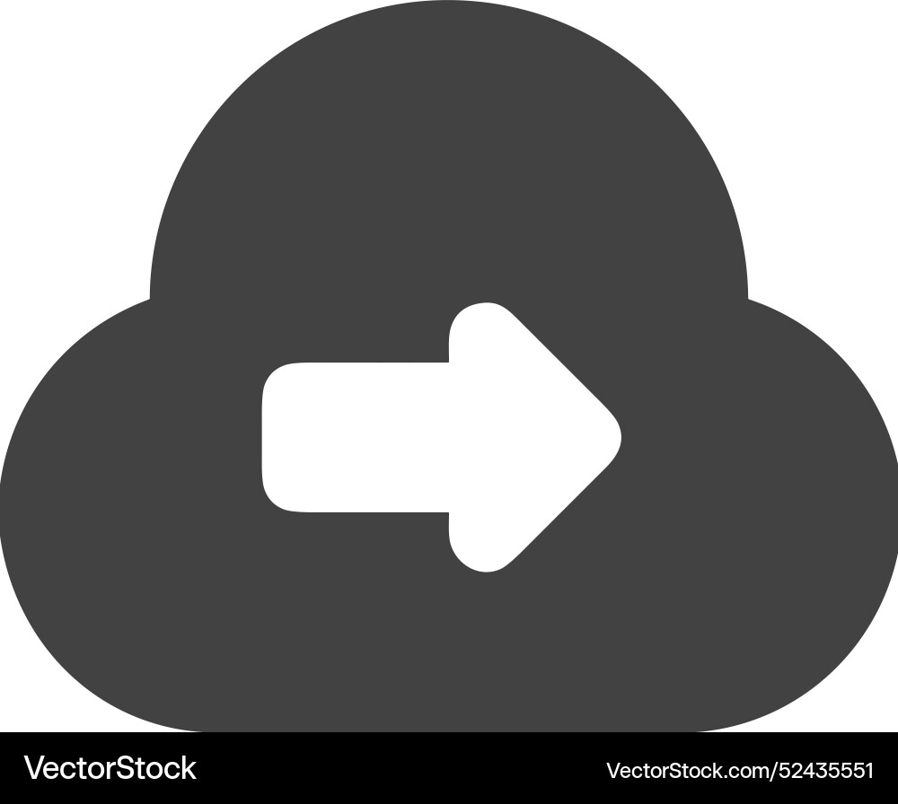 Cloud storage icon symbol image of the database Vector Image