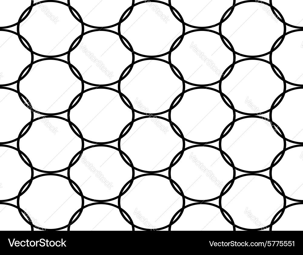 Design seamless monochrome ellipse pattern Vector Image