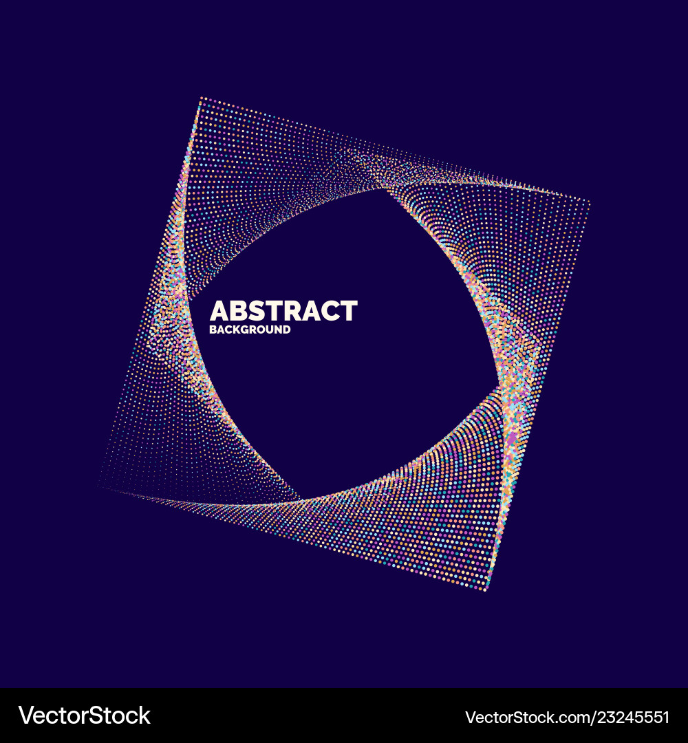 Dynamic Colored Particle Background vector image