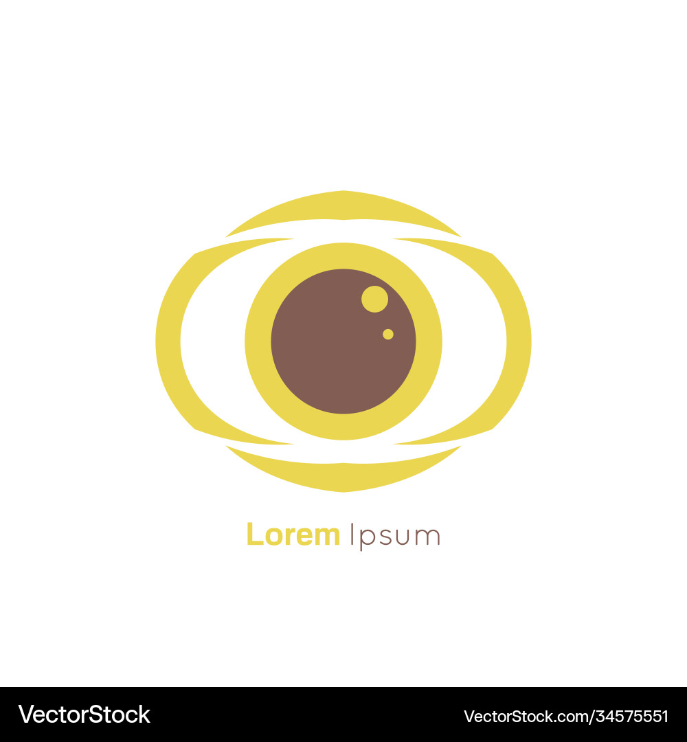 Eye symbol on white background Eye symbol on white background vector image