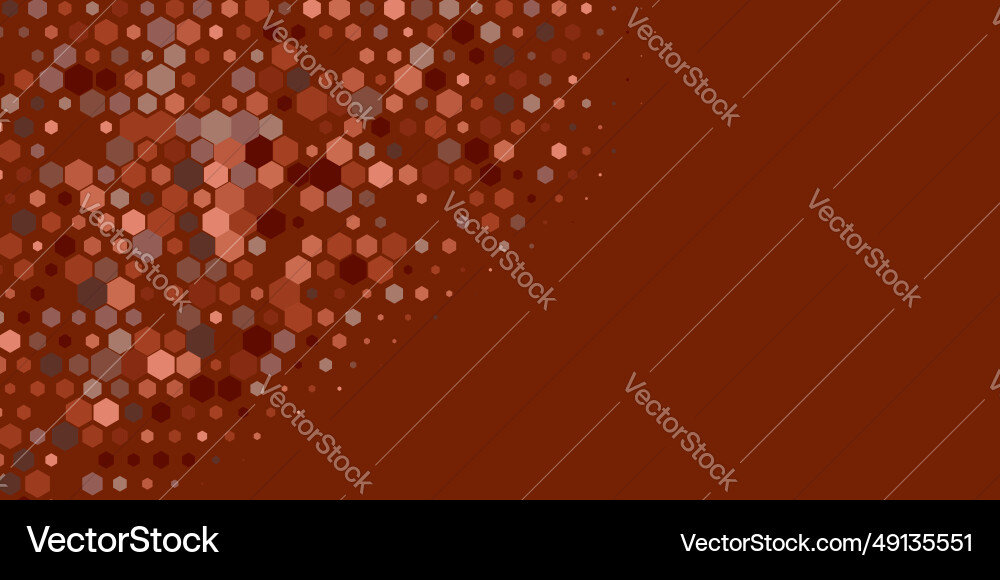 Geometric multi size hexagon with color Vector Image