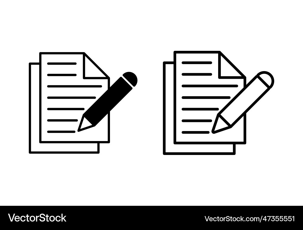 Note icon set notepad Vector Image