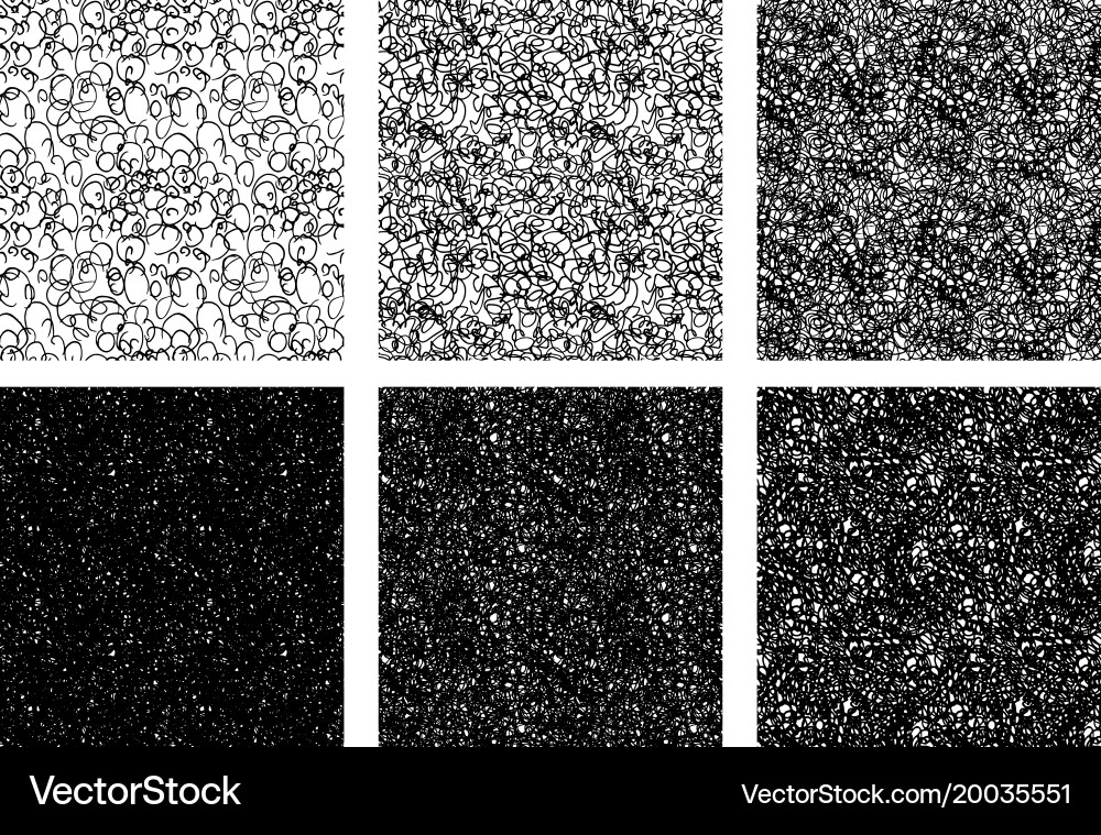 Scribble Textur - Loop & Scribble Pattern vektorbild