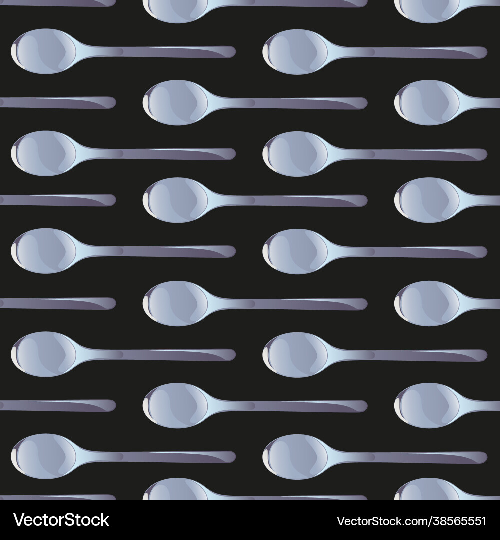 Spoons seamless pattern Vector Image