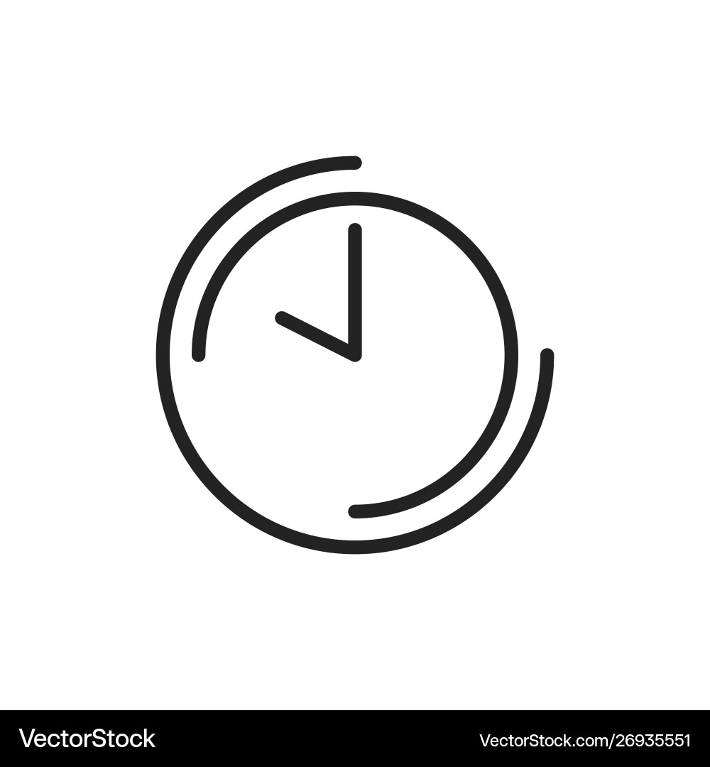 Time and clock web icons in line style timer Vector Image