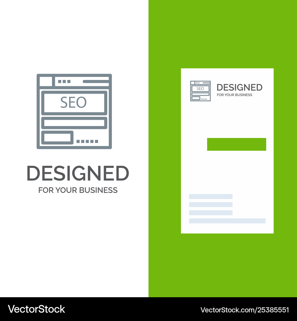 Website server data hosting seo tech grey logo Website server data hosting seo tech grey logo vector image
