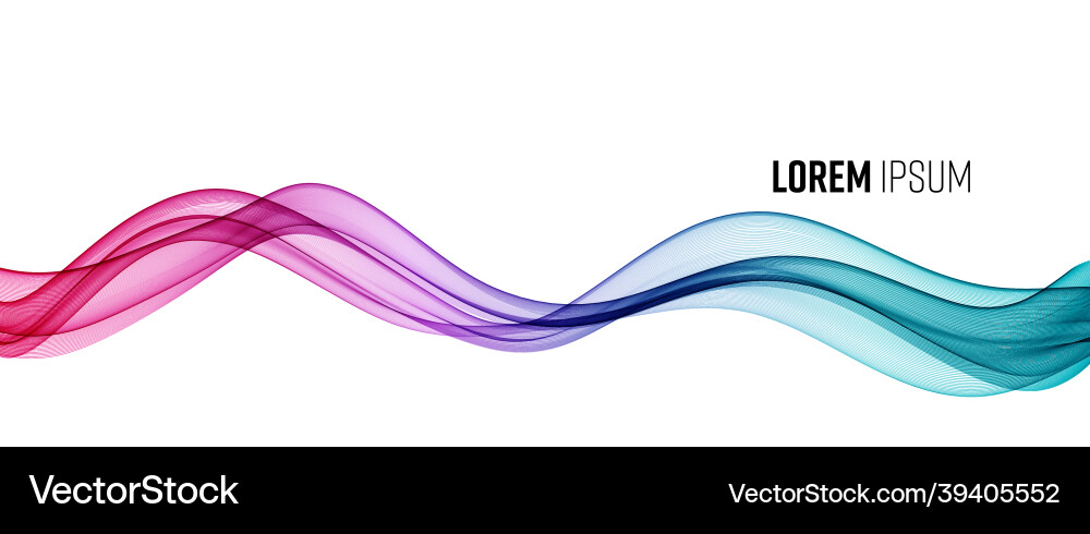 Abstract colorful flowing wave lines Abstract colorful flowing wave lines vector image