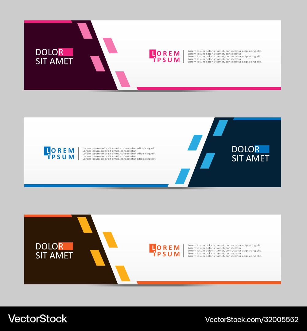 Abstract design banner web template Vector Image