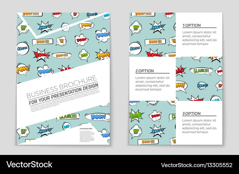 Abstract layout background set for art Vector Image