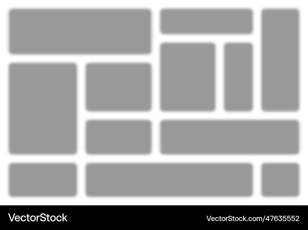 Collection of realistic rectangular shadows vector image