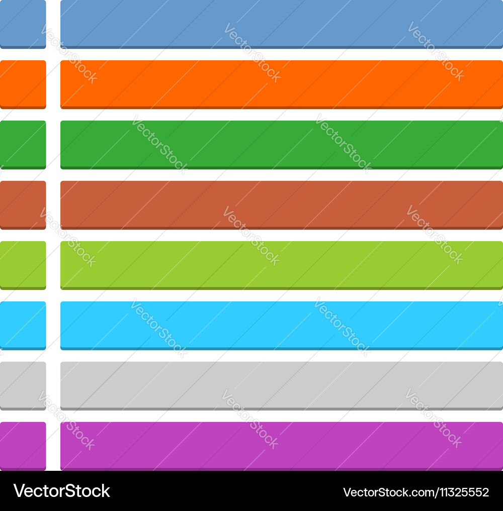 Flat blank icon empty internet color button Vector Image