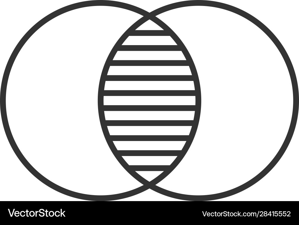 Merging Linear Icons Vector Image