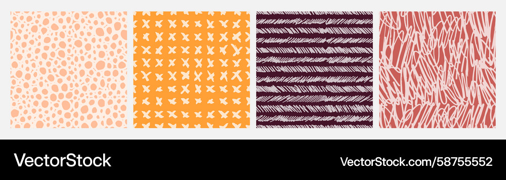 Minimalist Crosshatch Patterns Vector Image