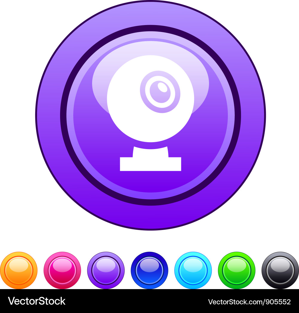 Webcam Icon Button Royalty Free Vector Image - VectorStock