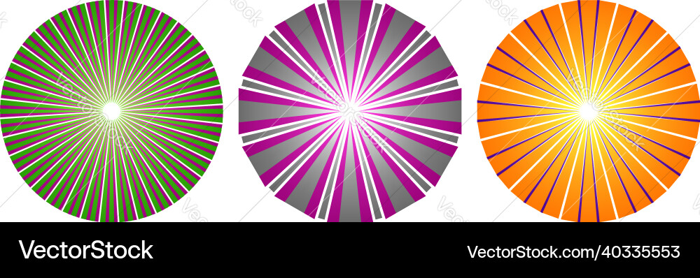 Abstract circles with overlapping spokes Abstract circles with overlapping spokes Vector Image