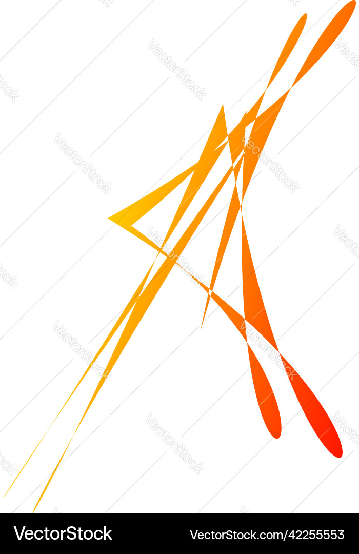 Abstract random geometric shape non figural Vector Image