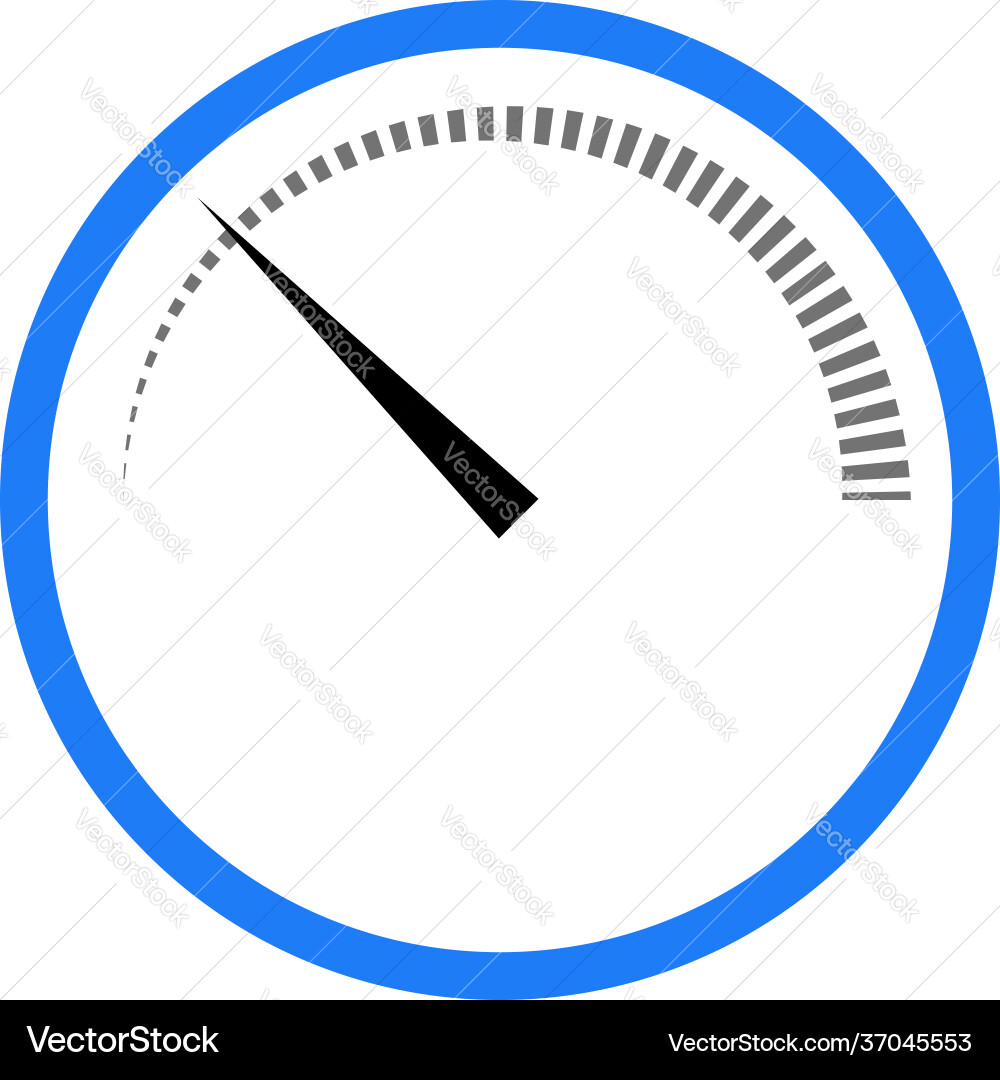 Gauge meter level indicator icon calibration Gauge meter level indicator icon calibration Vector Image
