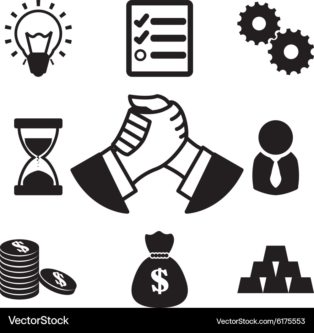 Handshake Design Vektorbild