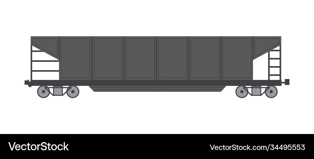 Railway tank or freight wagon train flat Vector Image