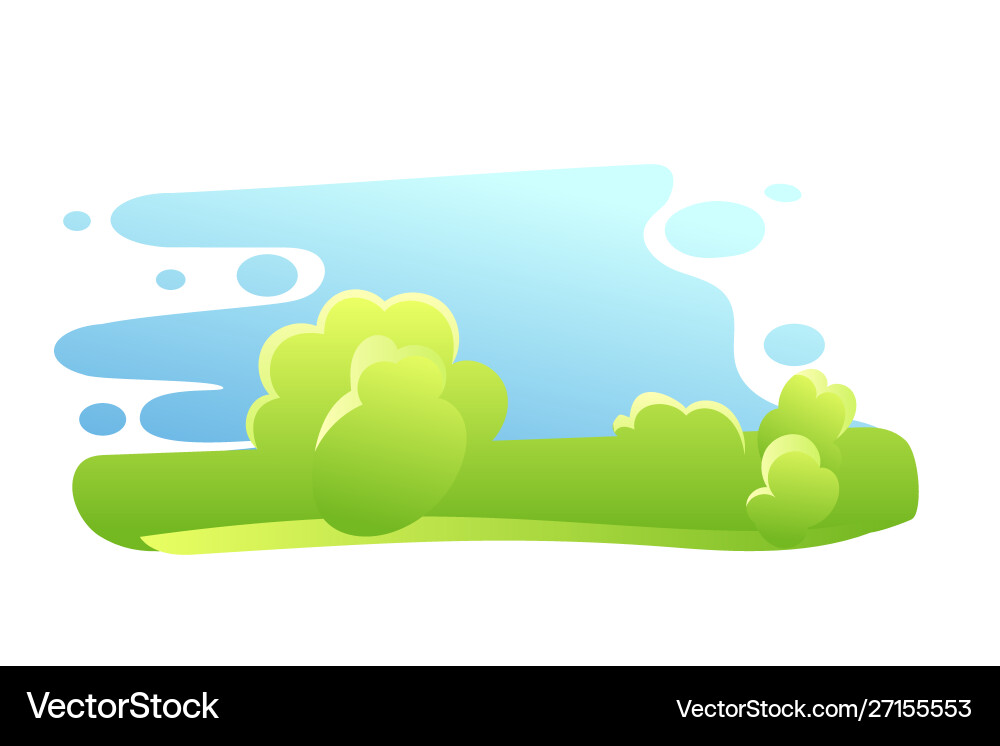 Serene Nature Landscape Vector Image