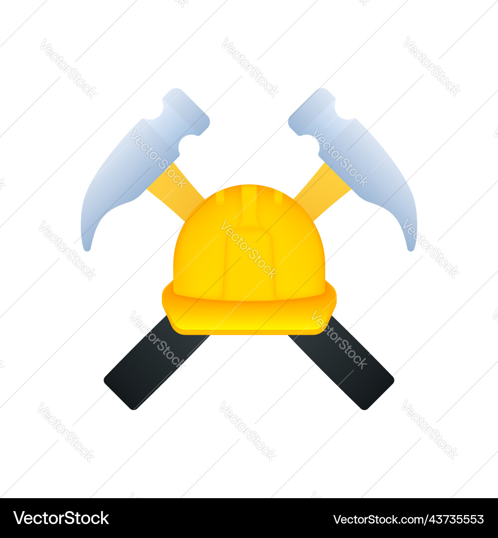 Under construction label border stripe web Vector Image