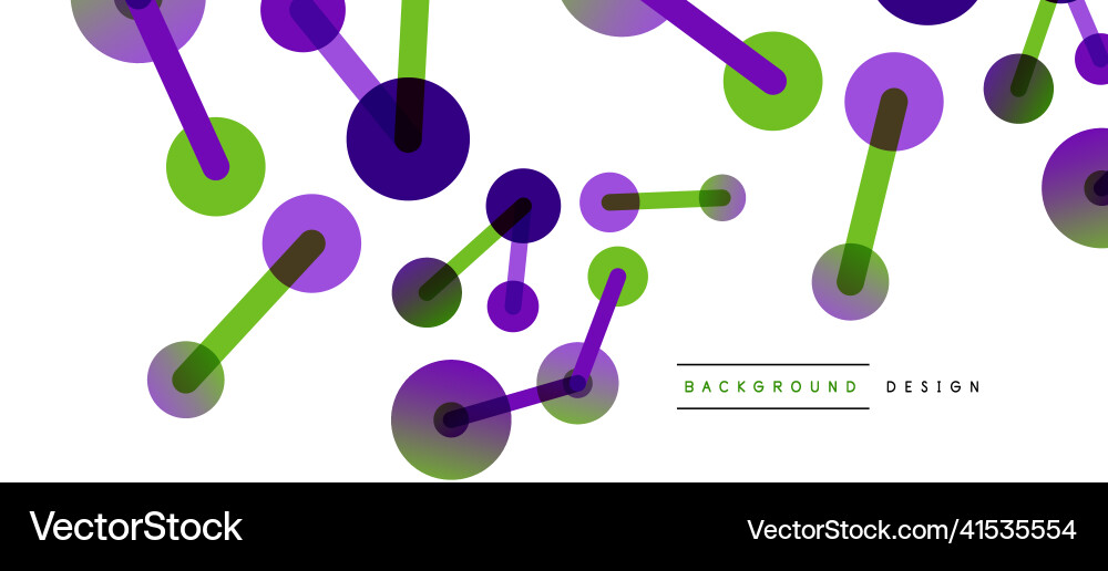 Abstract background round dots connected by lines Abstract background round dots connected by lines Vector Image