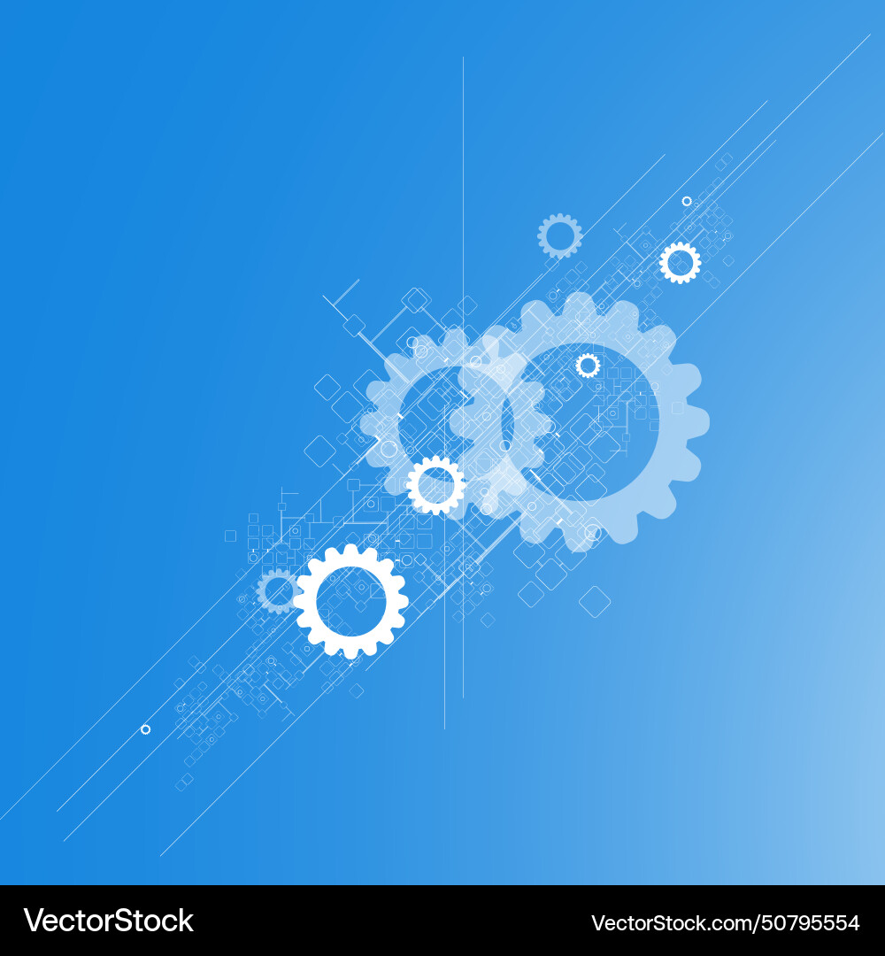 Abstract retro digital computer technology Vector Image
