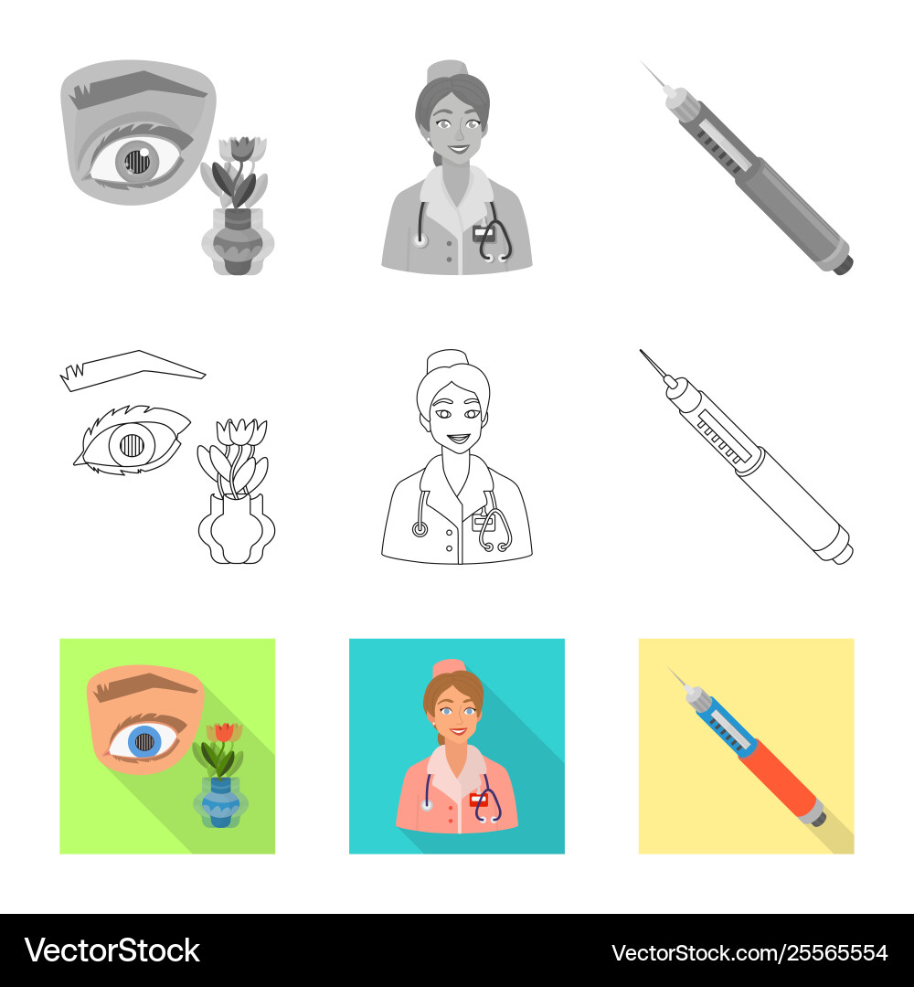 Isolated object diet and treatment symbol Vector Image