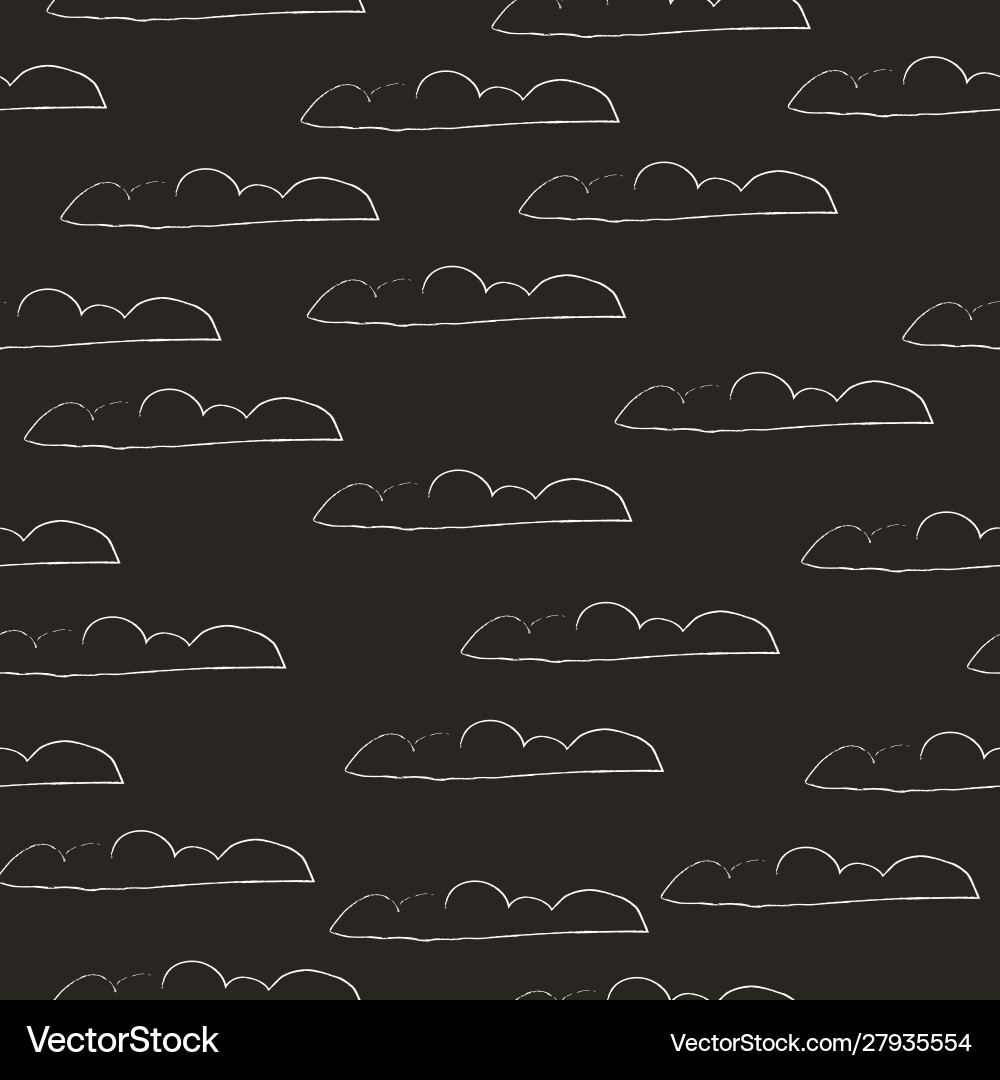 Seamless pattern with clouds scandinavian Seamless pattern with clouds scandinavian Vector Image