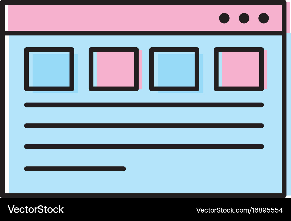 Webside page and global technology element Vector Image