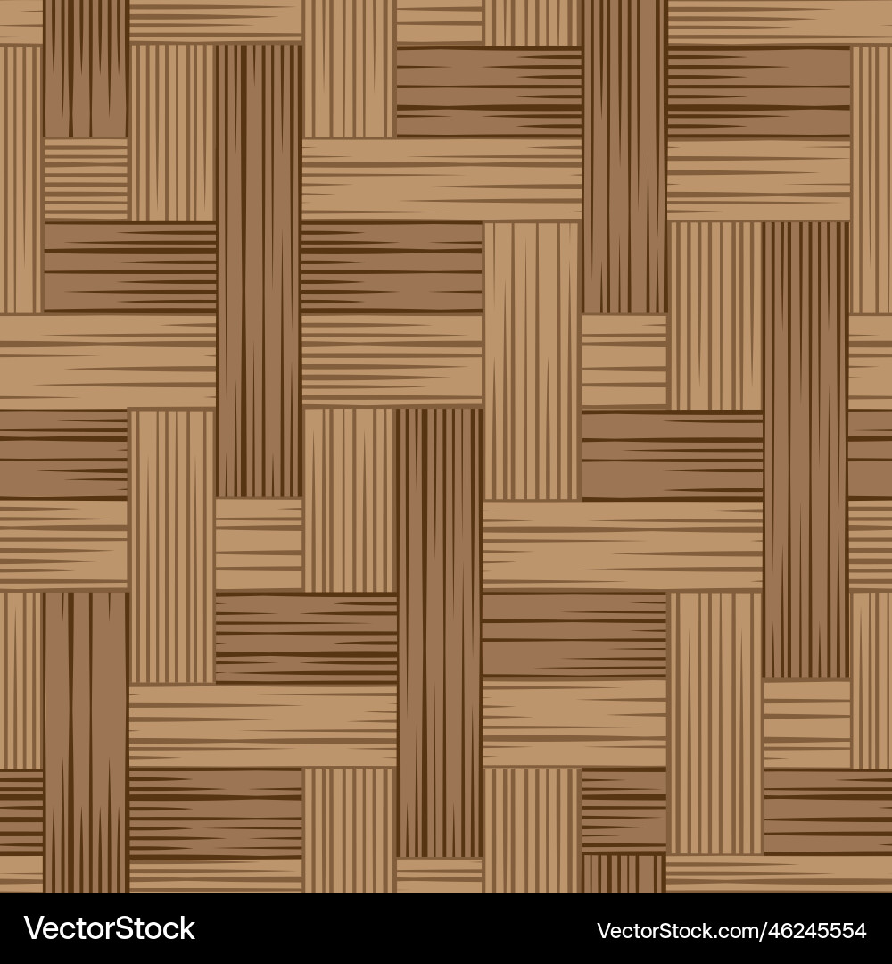Wicker repeat texture seamless pattern basket Vector Image