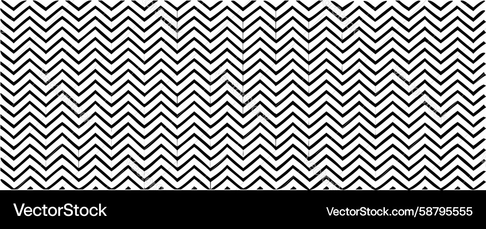 Abstract black zigzag wave pattern for dynamic Vector Image