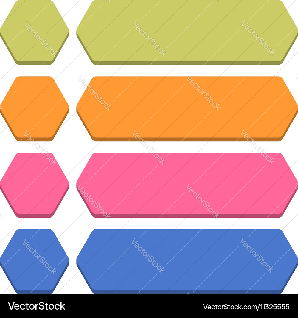 Flat blank icon empty internet color button Vector Image