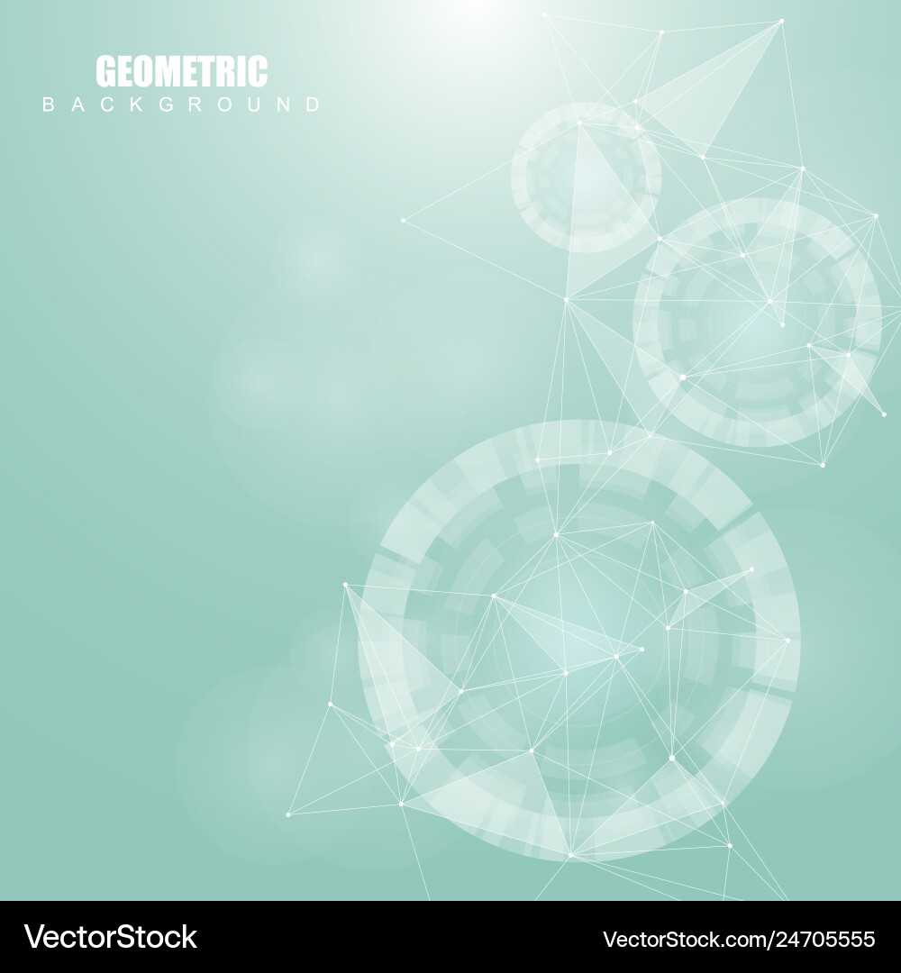 Geometric abstract background with connected line Geometric abstract background with connected line Vector Image