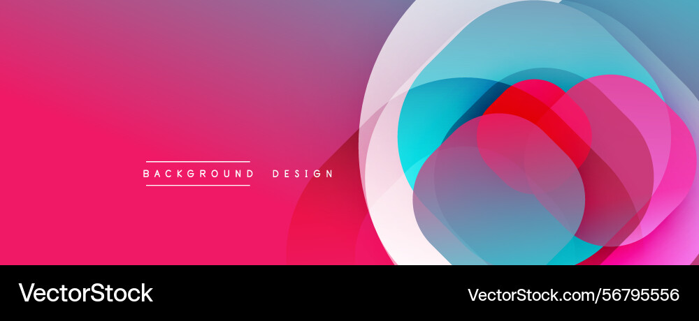 Abstract vibrant design overlapping circles Abstract vibrant design overlapping circles vector image