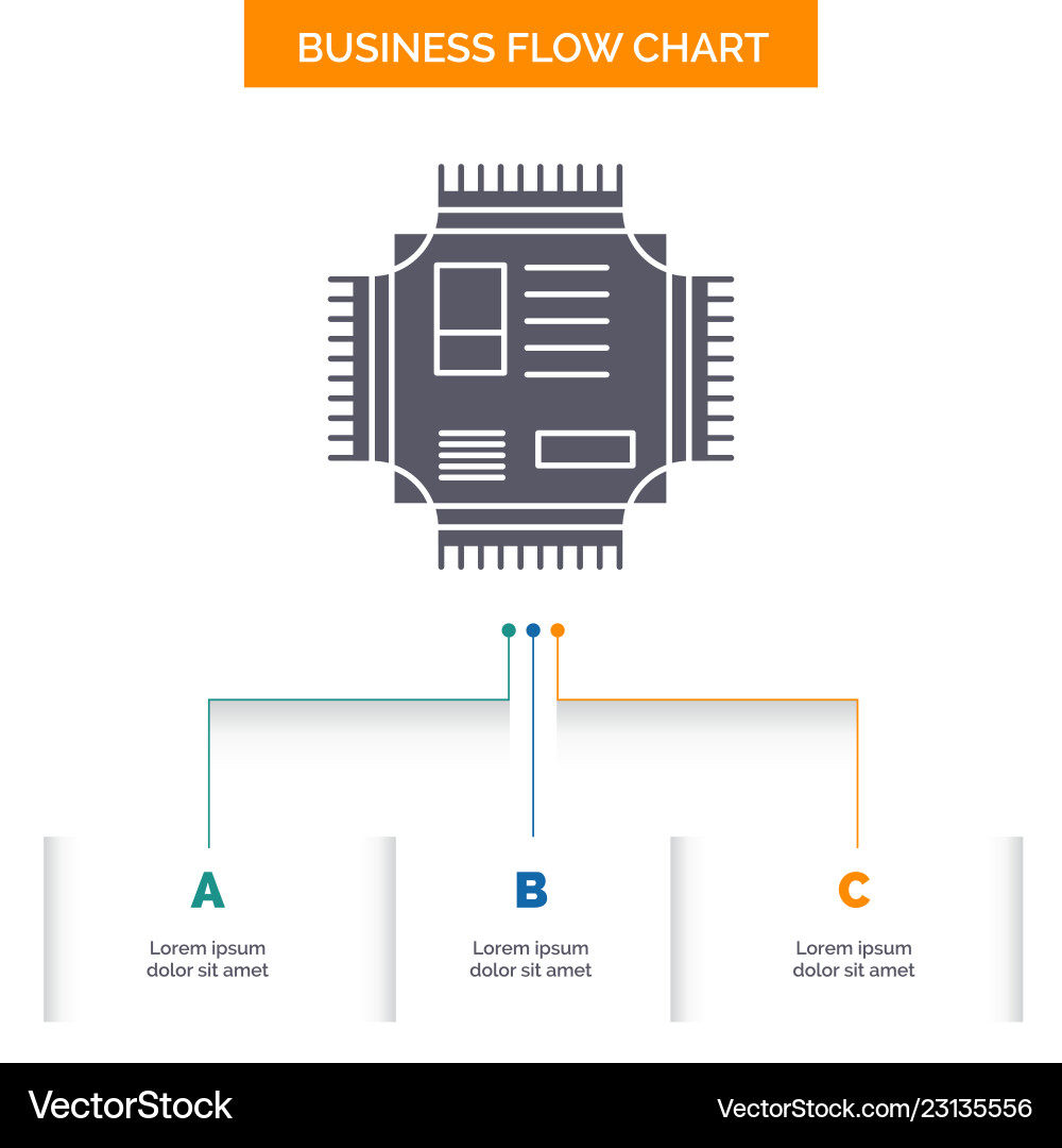 Chip cpu microchip processor technology business Chip cpu microchip processor technology business Vector Image