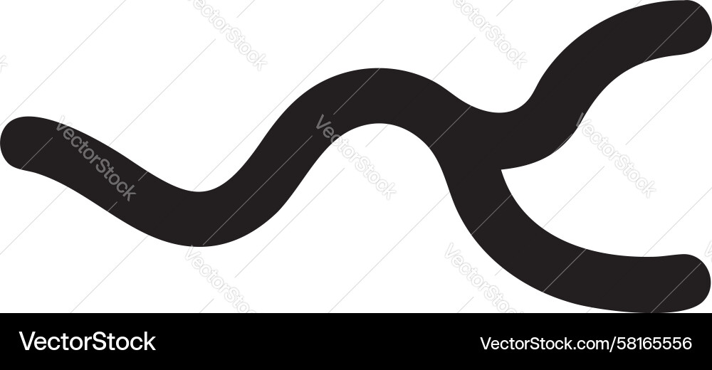 Dynamic Curly Flow Lines Icon Vector Image