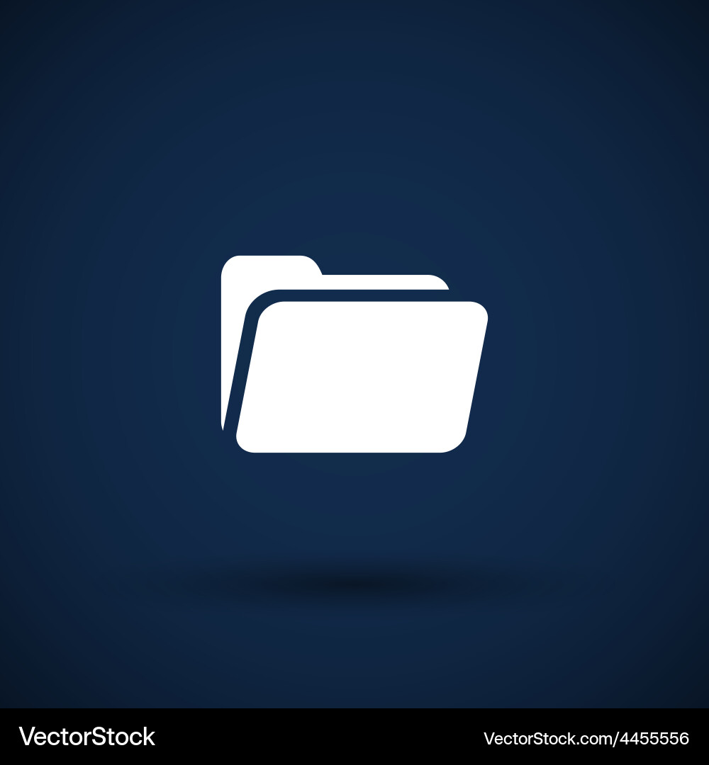 Isolated Circle Folder Icon Vector Image